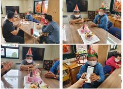 주간보호센터 생일파티 했어요^^