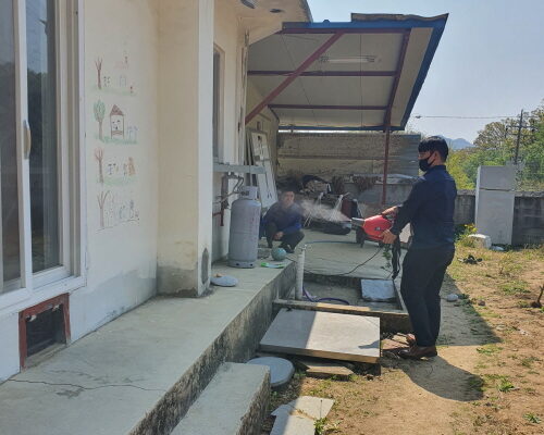 코로나 예방 - 가정 방역 소독 실시