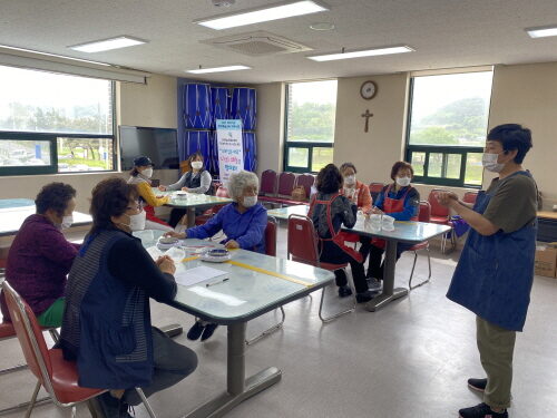 기후변화 평생학습 동아리 "라온제나" 고체샴푸바 만들기 진행