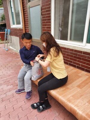 이머전시 푸드 팩 이용자가정에 대리전달