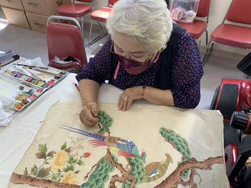 여성장애인교육지원사업 민화 프로그램 진행