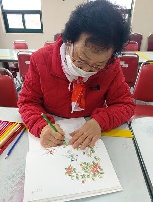 여성장애인교육지원사업 민화프로그램 진행