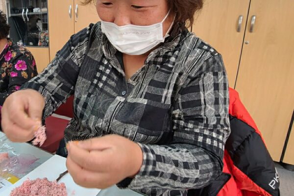 여성장애인교육지원사업 스칸디아모스 액자 만들기