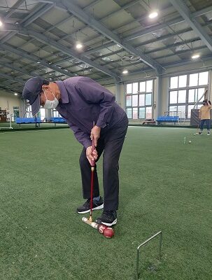 게이트볼 프로그램 진행하였습니다.