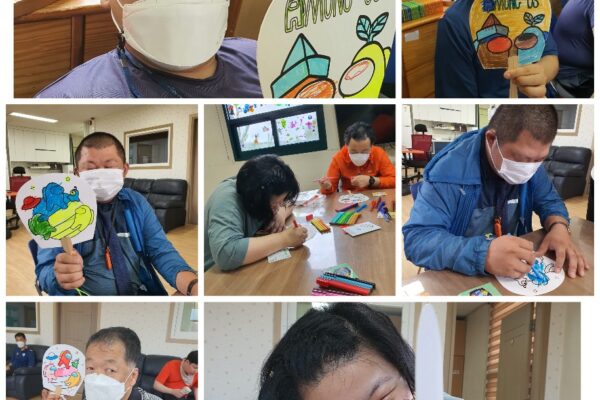 미술활동-부채만들기