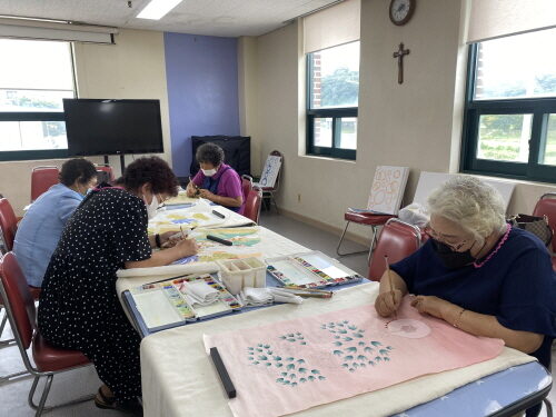 여성장애인교육지원사업 민화교실 진행