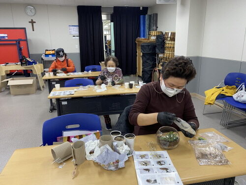 여성장애인교육지원사업 테라리움 진행