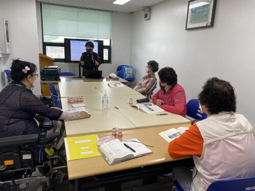 여성장애인교육지원사업 정리수납 자격증반 진행