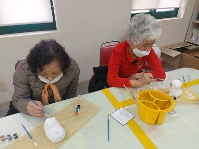 여성장애인교육지원사업 멍냥이석고컬러링