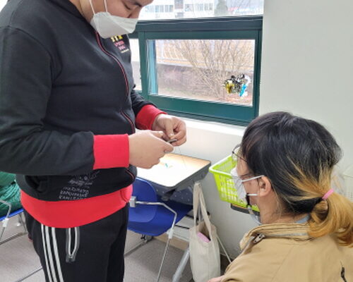 수작업 프로그램 진행