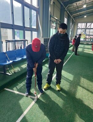 게이트볼 프로그램 진행하였습니다.