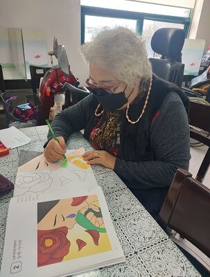 여성장애인교육지원사업 컬러링북 프로그램 진행하였습니다.