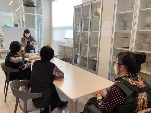 여성장애인교육지원사업 "커피바리스타" 프로그램 진행