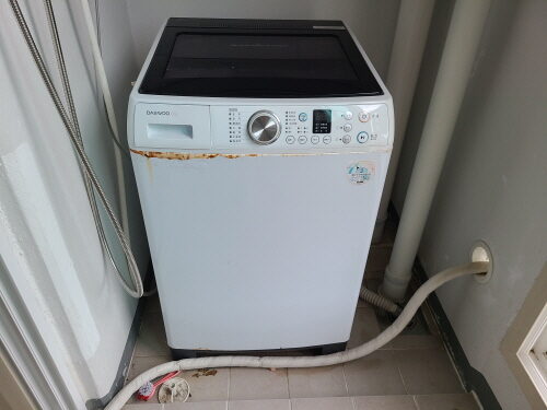 세탁기 후원 설치~