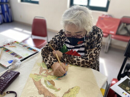 여성장애인교육지원사업 민화프로그램 진행