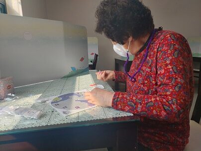 보석십자수 프로그램 진행하였습니다.