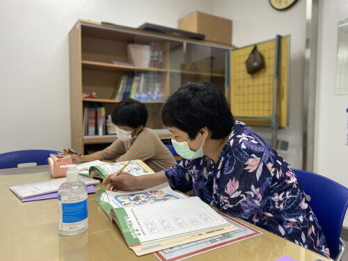 여성장애인교육지원사업 한글교실 진행