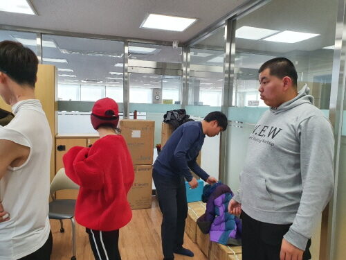 기초체력단련훈련 인바디 검사 진행