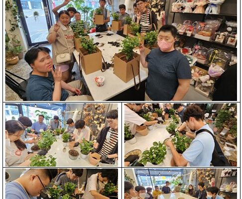 발달장애인지원팀 탄소발자국 감소프로그램"화분키트만들기"