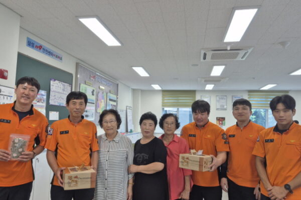 찾아가는 평생학습 레터링 케이크 전달(경찰서, 소방서, 행정복지센터, 보건소)