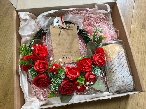 어버이날 카네이션 리스 , 치아바타 샌드위치 만들기~