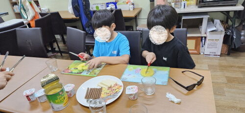 2025년 장애가정아동 '성장멘토링' 7월 건강관리*학습지원 활동모습