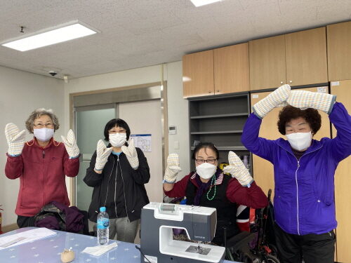 여성장애인교육지원사업 재봉틀 진행