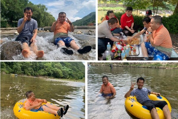 주간보호센터 '계곡 물놀이'