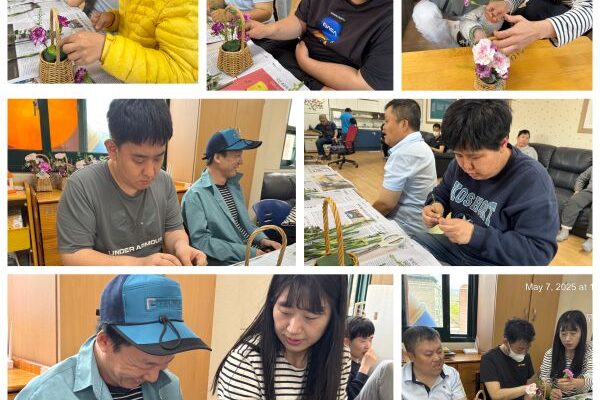 주간보호센터 어버이날 카네이션바구니 만들기