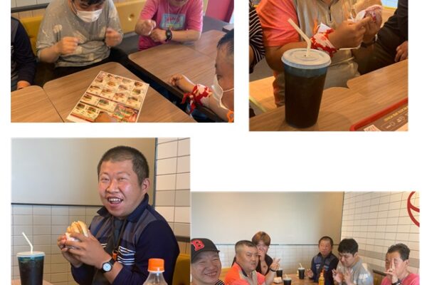 맛있는 햄버거 먹고 왔어요~