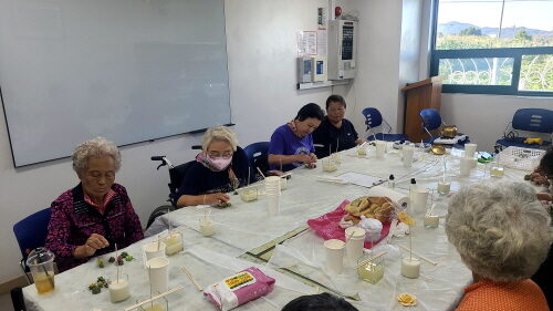 여성장애인지원사업 천연제품 만들기 활동