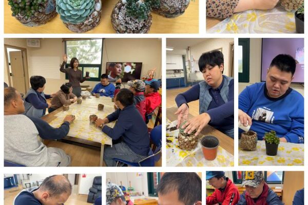 주간보호센터 - 다육이 식물심기