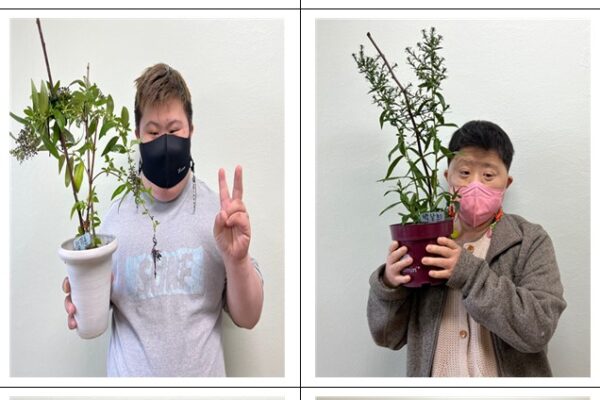 발달장애인지원팀 꿀잼반 품바축제 화분키우기 대회