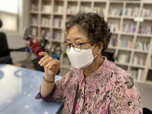 여성장애인교육지원사업 아로마테라피(샤쉐방향제)진행