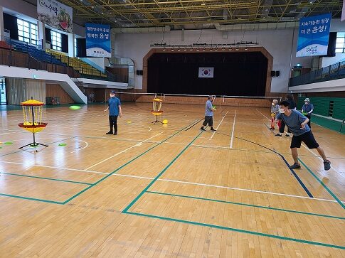 플라잉디스크교실 진행