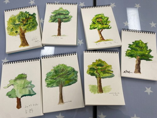 여성장애인교육지원사업 어반스케치 진행