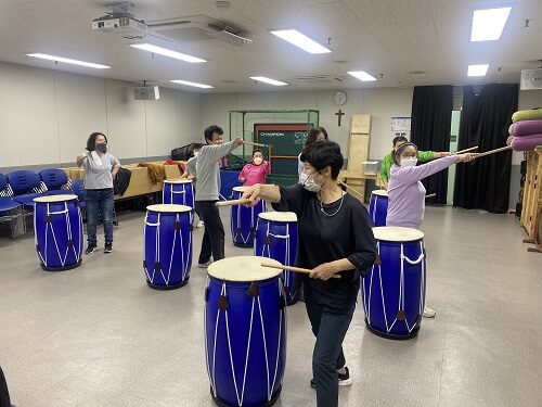 여성장애인교육지원사업 난타교실 진행