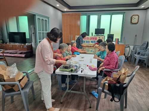 찾아가는 복지관 "상평2리" 캔들 만들기