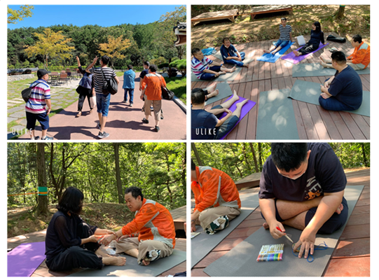 주간보호센터 생거진천치유의숲 프로그램 참여