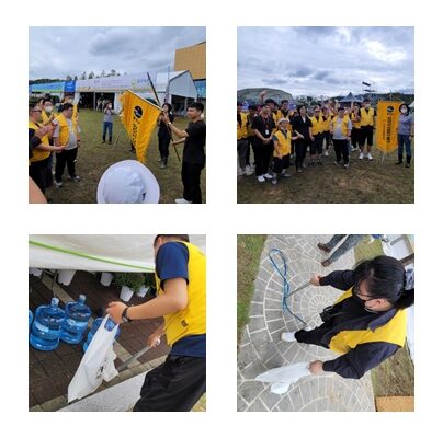 발달장애인지원팀 명작 페스티벌에서 정화활동진행