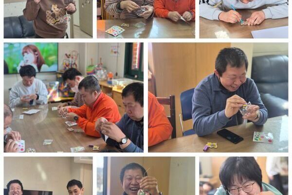 주간보호센터- 봄 종 만들기