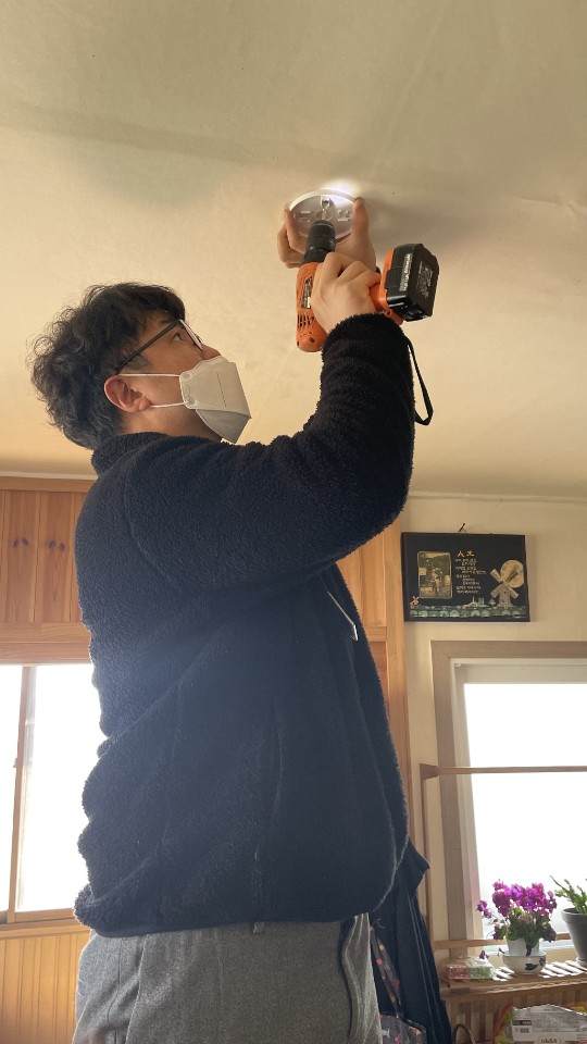 재가장애인 가정 화재감지기 설치